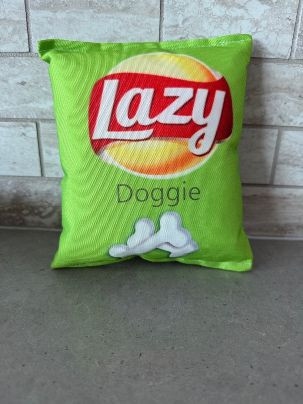 3 Plush Paw-Tato Chips Plush Bag squeaky dog toys NWOT